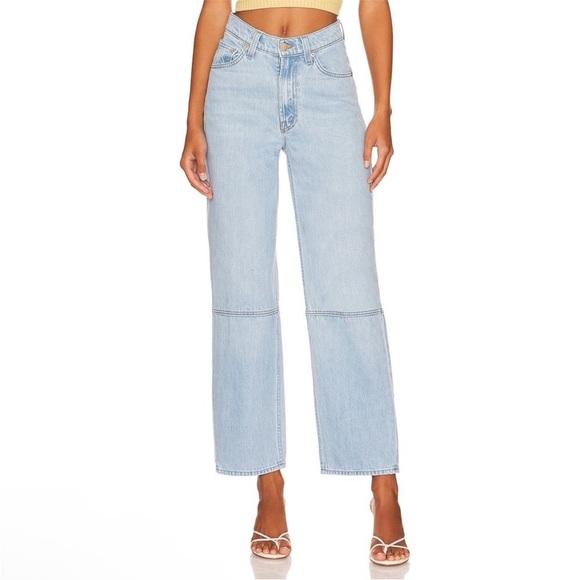 Mother Snacks High Waisted Double Stack Seamed Ankle in Just A Nibble - Picture 1 of 6